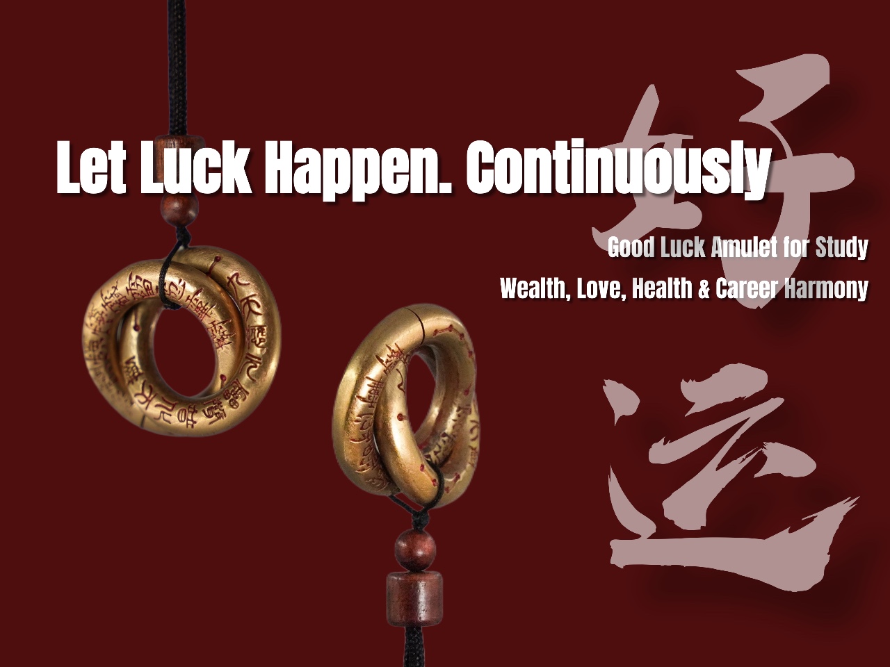 Brass Yin-Yang Qiankun Hoop Pendant – Taoist Big Dipper Talisman for Protection & Prosperity - Image 2